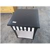 Image 1 : Black & White Night Stand - One Drawer