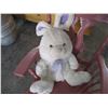 Image 5 : Painted Rocking Chair, Stuffed Toy Bunny