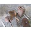 Image 2 : (2) Shovels, Fork, Military Gas Can, Disc Marker, Pipes