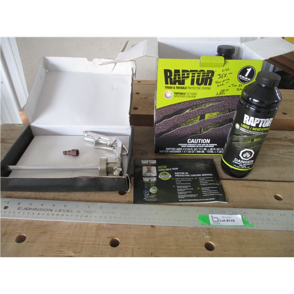 Raptor Professional Applicator Gun, Coating (Partial)