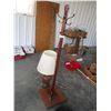 Image 1 : Coat Tree - 5' Tall; Table Lamp