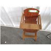 Image 2 : Wooden Doll High Chair - 18" Tall