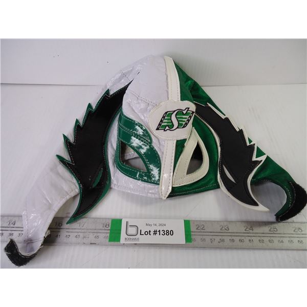 Saskatchewan Roughrider Wrestling Mask