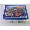 Image 1 : Matchbox 24 Car Carrying Case with some Cars, Trucks, Trailers