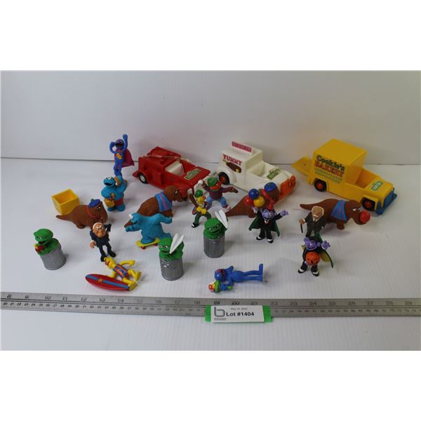 Sesame Street Toy Figurines - (3) Sesame Street Cars