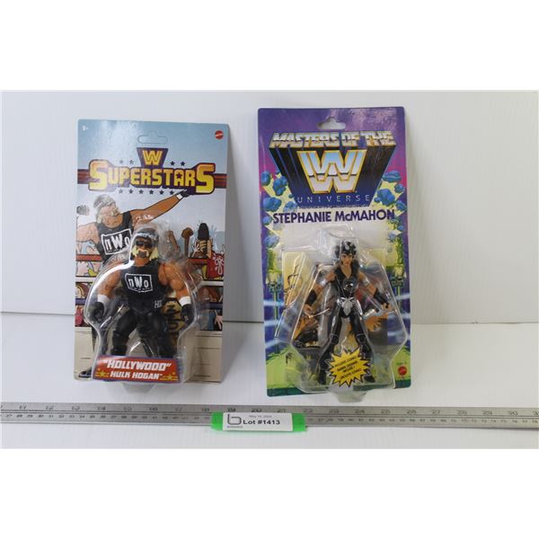Wrestling Super Star Figurine, Hulk Hogan (NIB) - Masters of The Wrestling Universe, Stephanie McMah