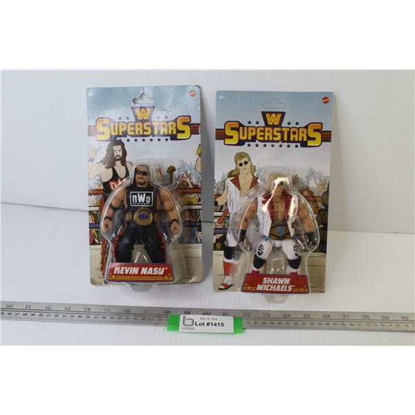 (2) Wrestling Super Stars - Shawn Michaels, Kevin Nash