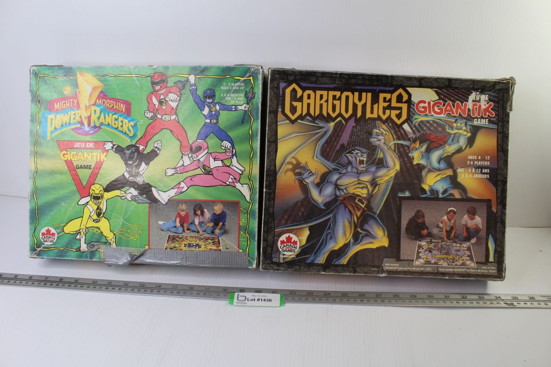 Power Rangers Gargoyle Power Rangers Board Game - Gargoyles Board Game - Bodnarus Auctioneering