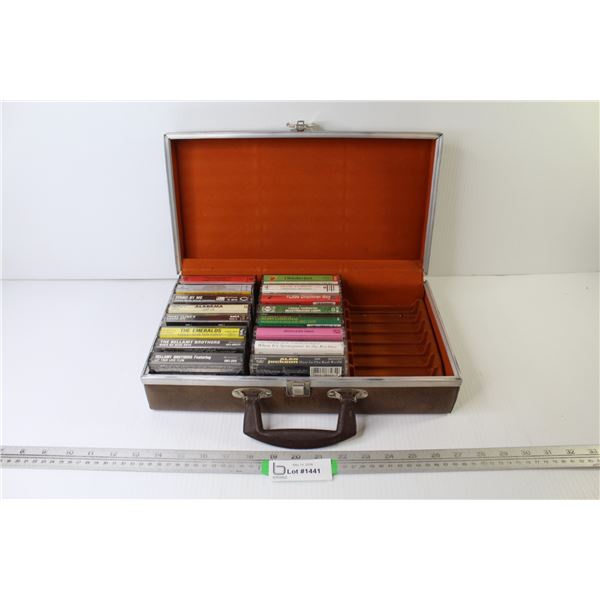 Cassette Case w/Cassettes - Oktoberfest - Little Drummer Boy - M<adeleine Sings - The Emeralds - Ala