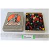 Image 1 : Vintage Scotties Stationary Box of Marbles & Wooden Game Shooters/Men