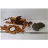 Image 1 : Wooden Mechanical Weight Driven Clock (unknown completion or working order)