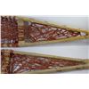 Image 2 : *Vintage Pair of Snow Shoes (re woven w/ baler twine & hockey tape)