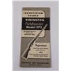 Image 2 : Remington Fieldmaster Model 572 .22 cal. Instruction Folder