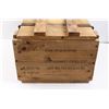 Image 4 : Military Wooden Carry Box(Crate) "20 Proximity Fuses C31"
