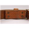 Image 3 : Klein Tools 48" Leather Belt - Basket Weave Stamping (Used)