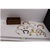 Image 1 : (12) Hand Bag Handles & Wooden Box