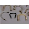 Image 4 : (12) Hand Bag Handles & Wooden Box