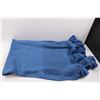Image 2 : 44"x59" Knitted Afghan Blanket w/Tassels
