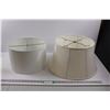 Image 1 : (2) White Lamp Shades