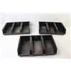 Image 2 : (3) Stackable Plastic Organizer Bins