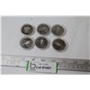 Image 1 : (6) Regina Commemorative Dollars (in plastic holders)