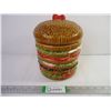 Image 1 : Vintage 50's Ceramic Hamburger Cookie Jar-Made in Japan