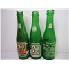 Image 5 : (10) Vintage 7 oz. Glass 7-UP Bottles-one is chipped