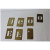Image 3 : Antique Adjustable Brass Stencil Kit in Original Box
