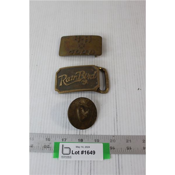 (3) Belt Buckles