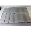 Image 4 : High End Stainless Steel & Woven Vinyl Placemats - (8) Black & (8) Gray