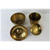 Image 3 : (2) Brass Bowls With Lids, Letter Rack, Keychain, (2) Money Clips, etc.