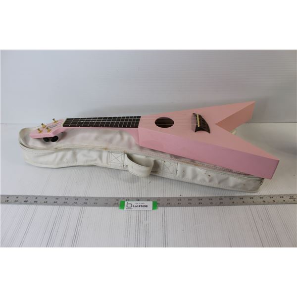 Pink Child's Guitar With Case - Mahalo