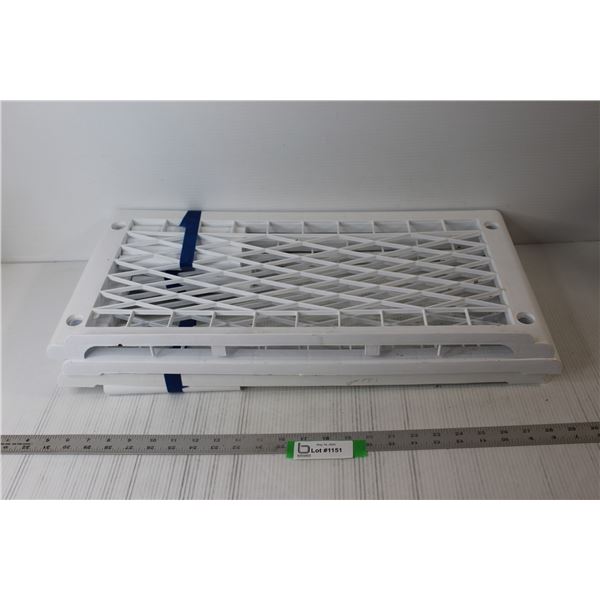 White Plastic Shelving Unit - 3 Tier