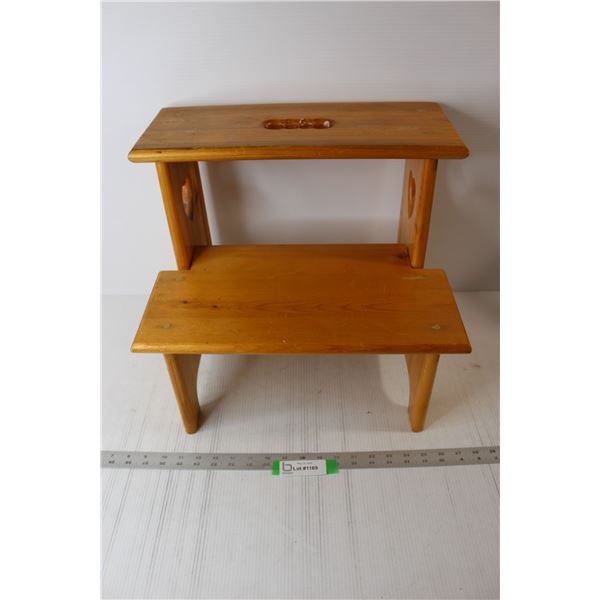 Homemade Wooden Step Stool