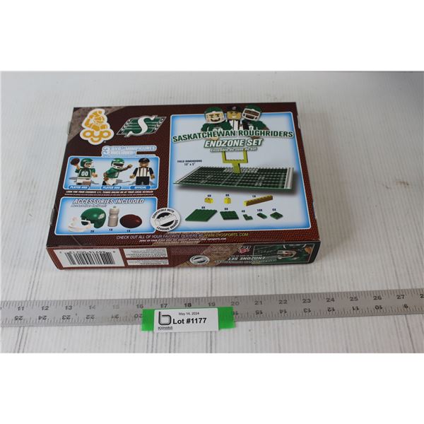 Saskatchewan Roughriders End Zone Set - New In Box