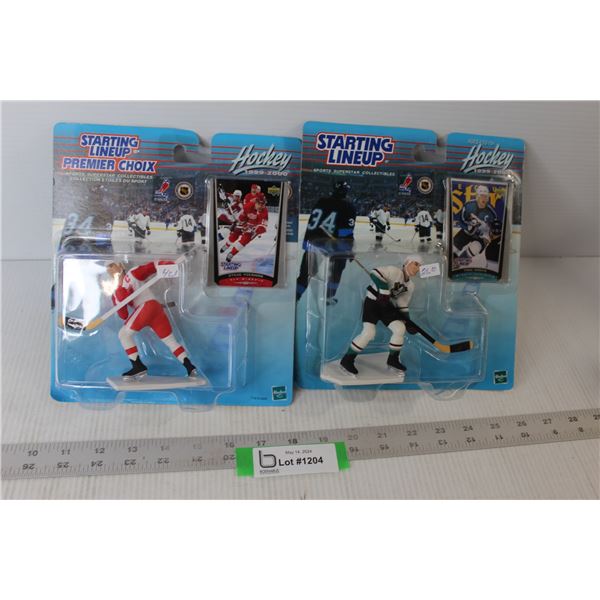 (2) NHL Starting Lineup Figures - Steve Yzerman & Paul Kariya - New In Box