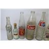 Image 3 : (6) Soda Bottles - A&W - Pepsi - Coke - Crush - Sunkist (1) Chardonnay Bottle