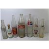 Image 4 : (6) Soda Bottles - A&W - Pepsi - Coke - Crush - Sunkist (1) Chardonnay Bottle