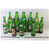 Image 2 : Green Glass Soda Bottles - Sprite - 7up - Canada Dry - Mountain Dew