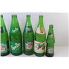 Image 4 : Green Glass Soda Bottles - Sprite - 7up - Canada Dry - Mountain Dew