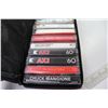Image 3 : Vinyl Cassette Case w/Cassettes - Cloth Case w/Cassettes - Willie Nelson - Dean Martin - Burl Ives -