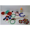 Image 6 : Small Plastic Toys - Metal Plates - Flute