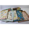 Image 2 : (2) Vintage Boxes of Dominoes - Vintage Gift Wrapping Paper - Vintage Picture Puzzles