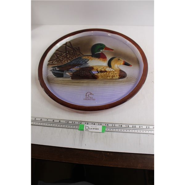 Ducks Unlimited Decorative Plate - 20 1/2"