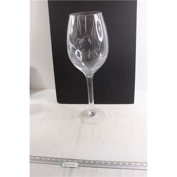 *Ducks Unlimited Wine Glass - 22 1/2  H