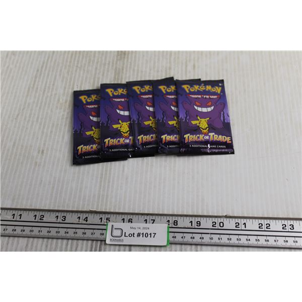 (5) Limited Edition Halloween Pokemon Packs - Sealed