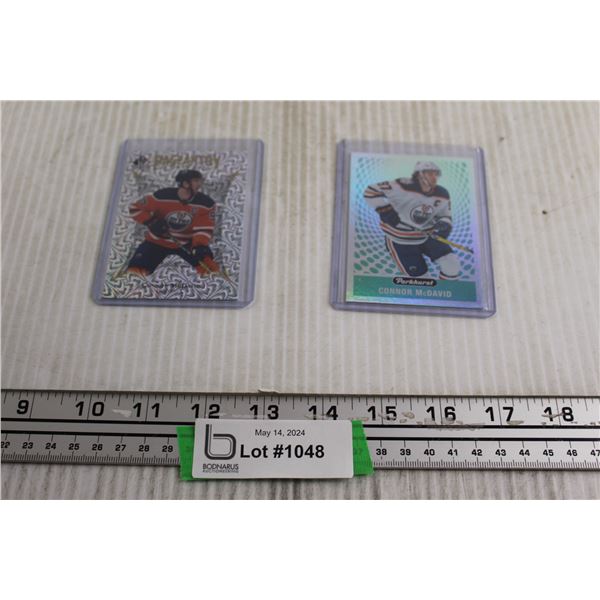 (2) Connor McDavid Insert Hockey Cards