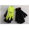 Image 4 : (2) Latex Linesd Work Gloves - Size Large, NWT