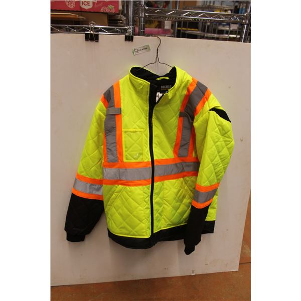 *Holmes Work Wear High Visibility Safety Winter Jacket - Size XL