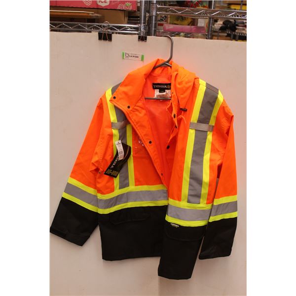 *Terra High Visibility Rain Jacket - Size Large, NWT